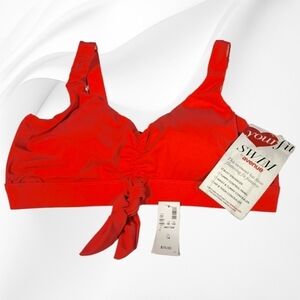 Plus-Size Red/Orange Swim Top (NWT)